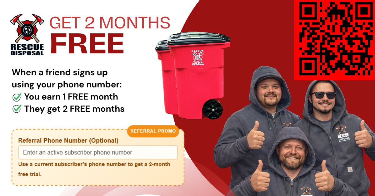 Turn Your Trash Service Into Free Months — Rescue Disposal’s Referral Program